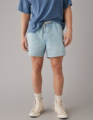 AE EasyFlex 5" Lived-In Denim Trekker Short