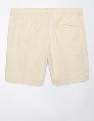 Мужские брюки American Eagle AE Flex 7" Lived-In Linen-Blend Trekker Short — фото 4
