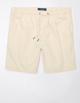 Мужские брюки American Eagle AE Flex 7" Lived-In Linen-Blend Trekker Short — фото 3