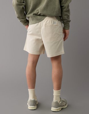 Мужские брюки American Eagle AE Flex 7" Lived-In Linen-Blend Trekker Short — фото 2