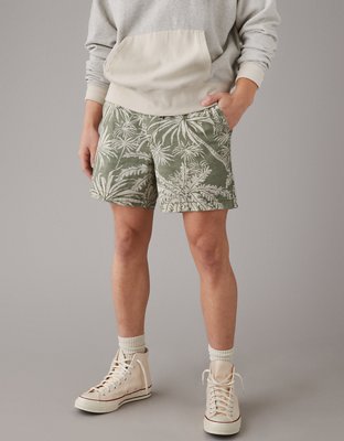 Linen-Blend Jogger Shorts -- 5-inch inseam