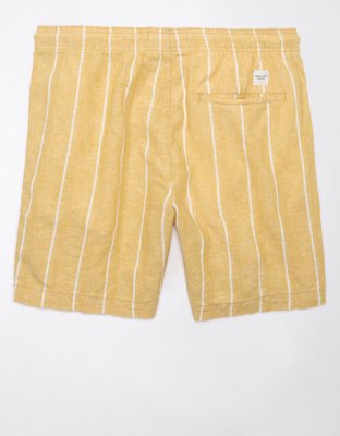 Мужские брюки American Eagle AE 7" Lived-In Linen-Blend Trekker Short — фото 4