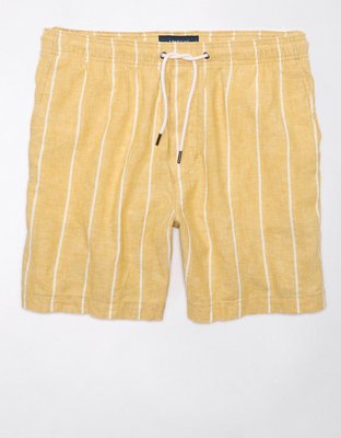 Мужские брюки American Eagle AE 7" Lived-In Linen-Blend Trekker Short — фото 3
