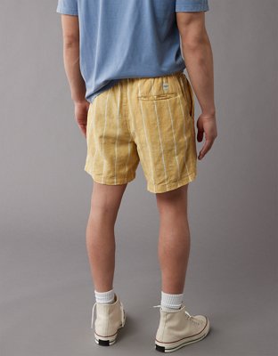 Мужские брюки American Eagle AE 7" Lived-In Linen-Blend Trekker Short — фото 2