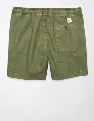 AE Flex 5" Linen-Blend Trekker Short