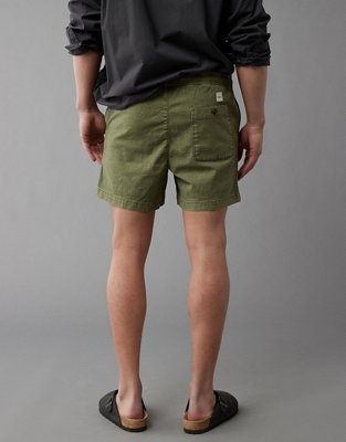 AE Flex 5" Linen-Blend Trekker Short