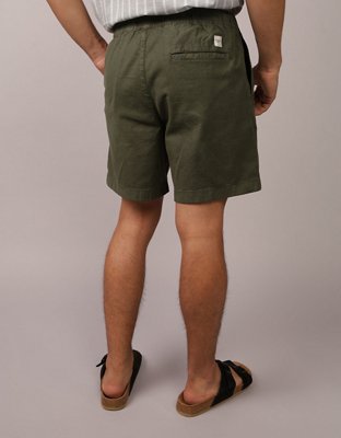 AE 8" Flex Lived-In Linen-Blend Trekker Short