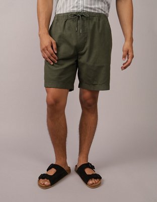 AE 8" Flex Lived-In Linen-Blend Trekker Short