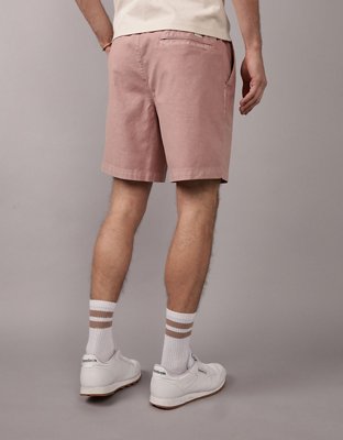 AE Flex 8" Lived-In Linen-Blend Trekker Short