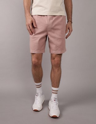 AE Flex 8" Lived-In Linen-Blend Trekker Short