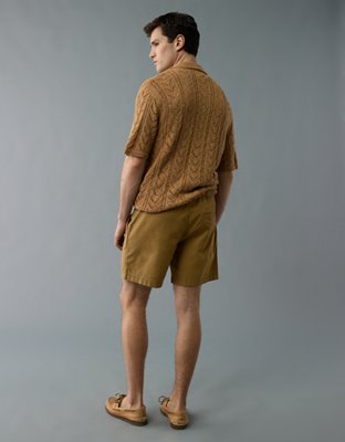 AE Flex 7" Linen-Blend Trekker Short