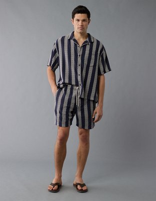 AE 7" Textured Striped Lived-In Trekker Short