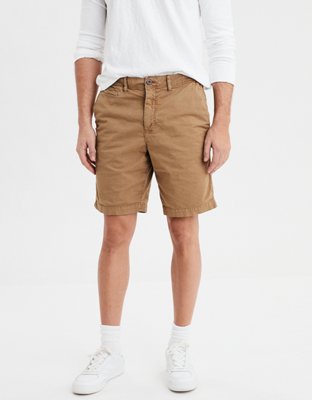 flex khaki shorts