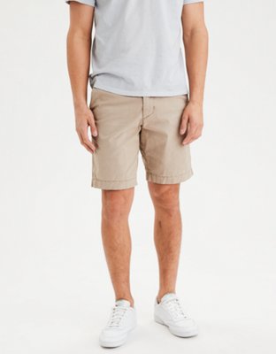 athletic fit khaki shorts