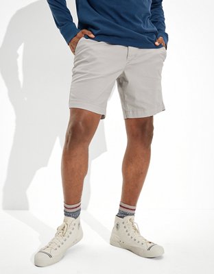 athletic fit khaki shorts