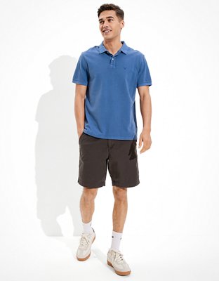 AE 9" Flex Lived-In Khaki Short