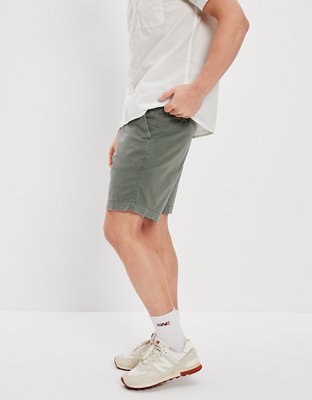 AE 9" Flex Lived-In Khaki Short