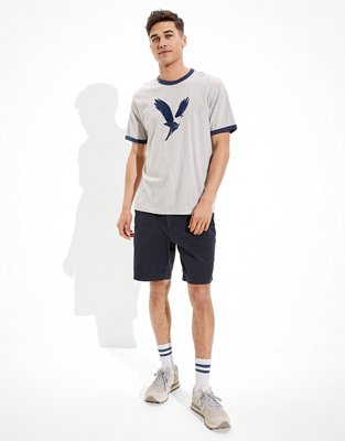 AE 9" Flex Lived-In Khaki Short