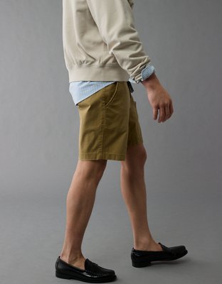 AE 9" Flex Lived-In Khaki Short