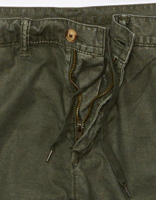 AE Flex 9" Linen-Blend Weekend Short