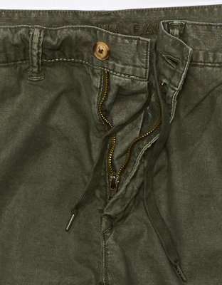 AE 9" Flex Weekend Linen-Blend Short