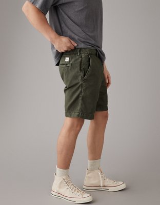 AE Flex 9" Weekend Linen-Blend Short