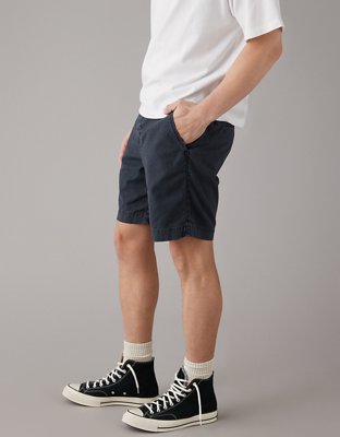 AE Flex 9" Weekend Linen-Blend Short