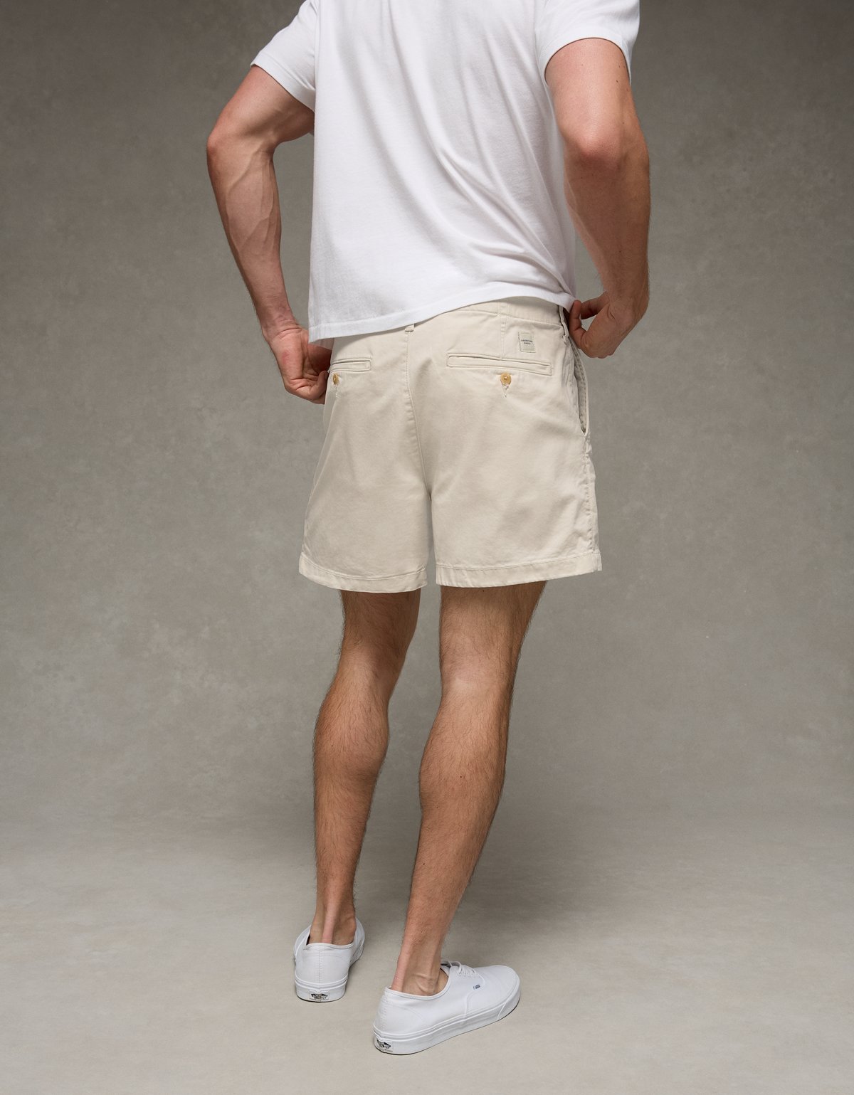 AE 5" Flex Lived-In Khaki Short - image 2