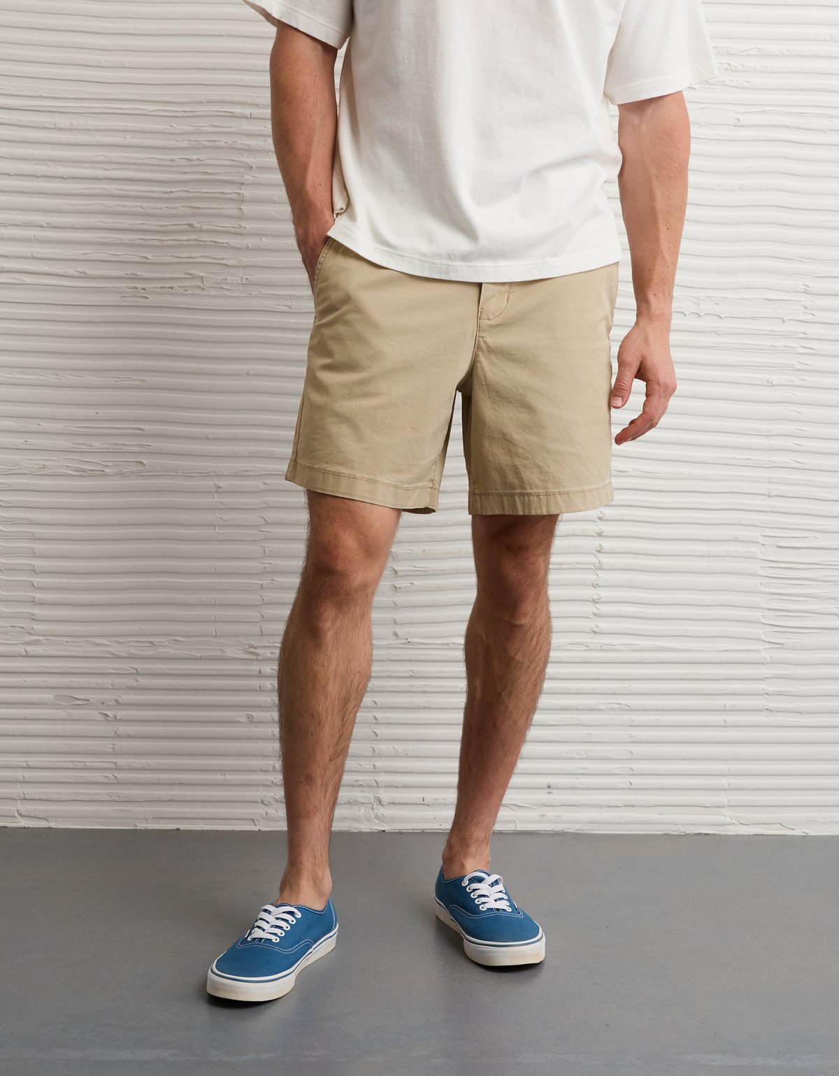 AE 7" Flex Lived-In Khaki Short - image 2