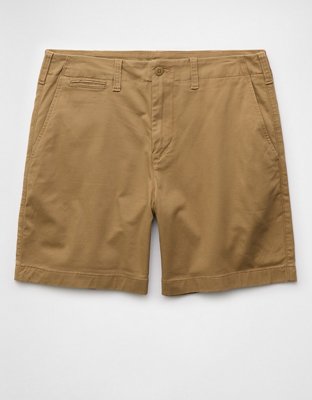 AE 7" Flex Lived-In Khaki Short