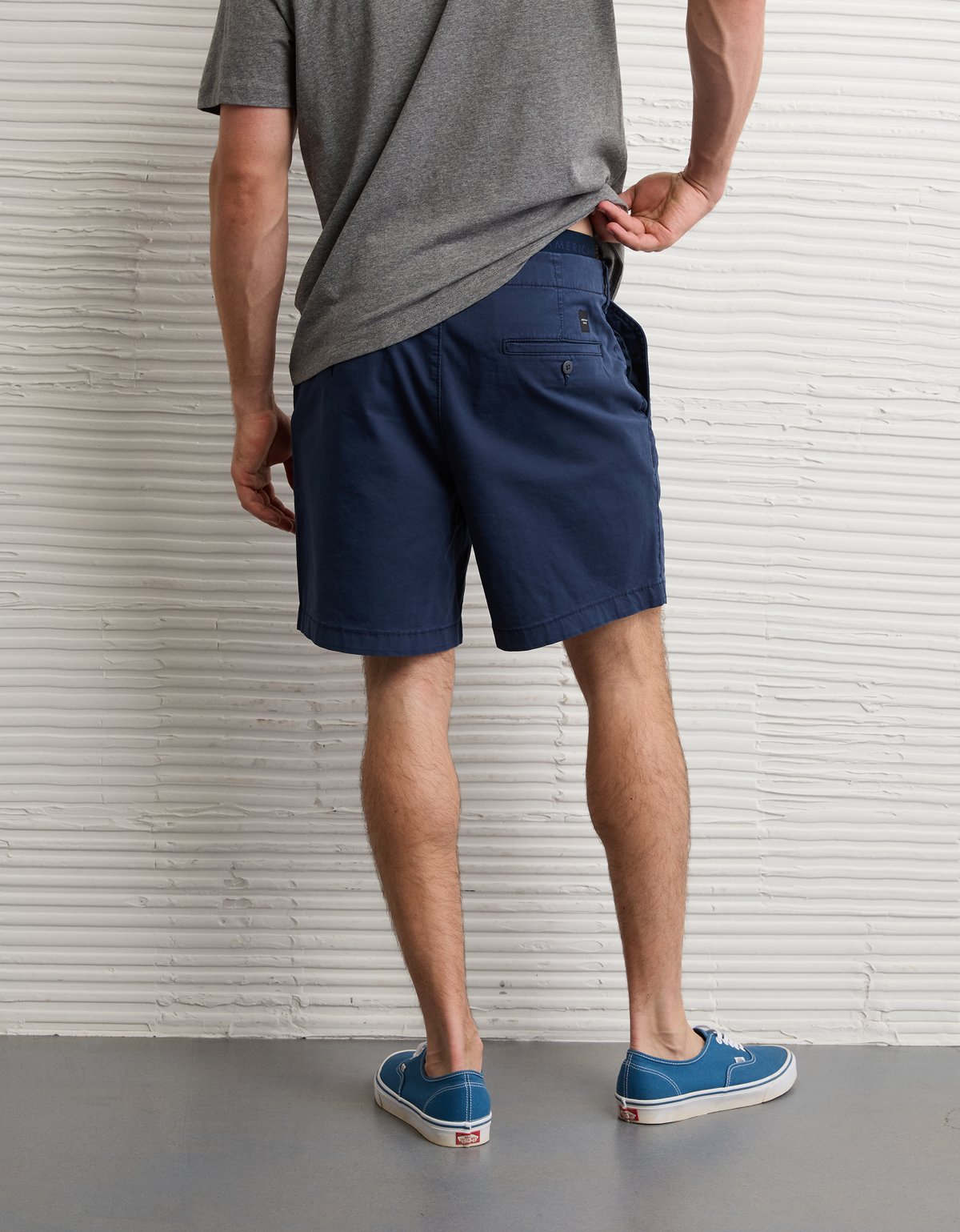 AE 7" Flex Lived-In Khaki Short - image 2