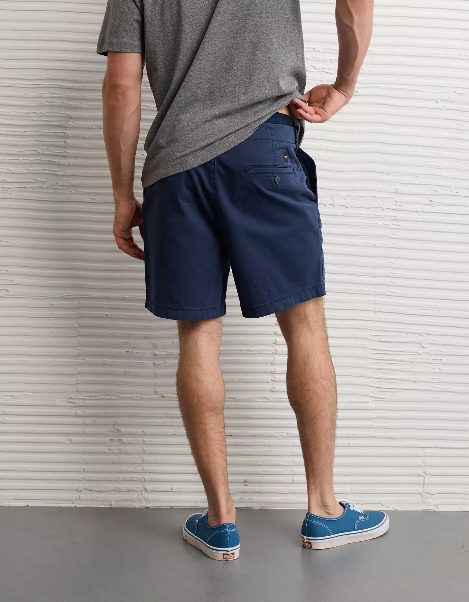 AE 7" Flex Lived-In Khaki Short - thumbnail 2