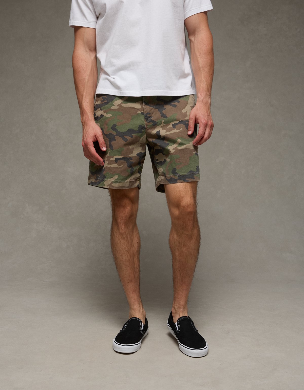 AE 7" Flex Lived-In Khaki Short - image 2