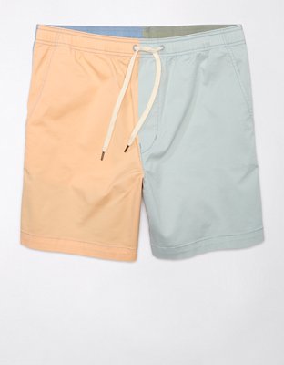 Мужские брюки American Eagle AE 24/7 Flex 7" Lived-In Colorblock Trekker Short — фото 2