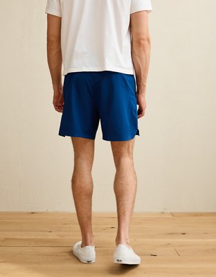 Мужские шорты American Eagle AE 24/7 Lined Training, цвет: Тёмный синий — фото 2
