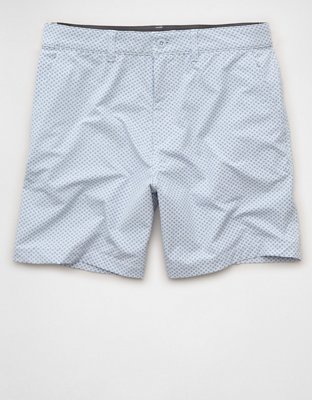 Мужские шорты American Eagle AE 24/7 7" Flex Club, цвет: Светлый синий — фото 3