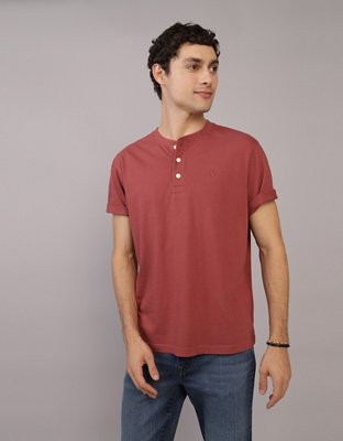 AE Short-Sleeve Henley Icon T-Shirt