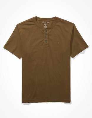 AE Short-Sleeve Henley Icon T-Shirt