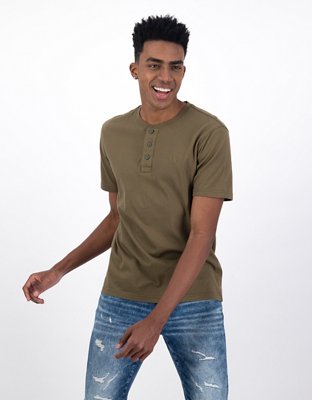 AE Short-Sleeve Henley Icon T-Shirt