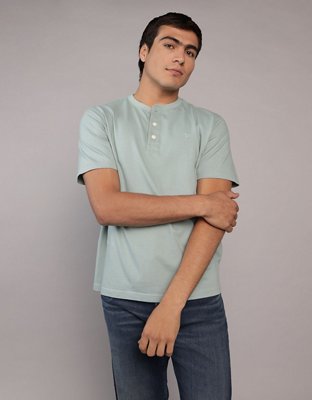 AE Icon T-shirt manga corta con cuello henley