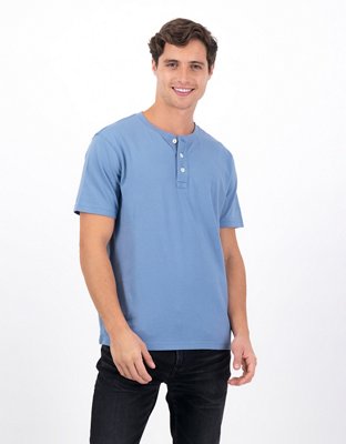 AE Short-Sleeve Henley Icon T-Shirt
