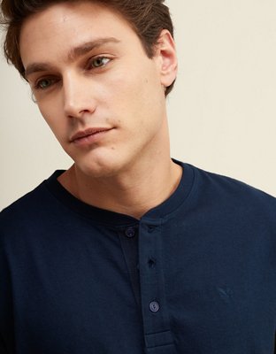 AE Short-Sleeve Henley Icon T-Shirt
