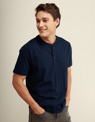 AE Short-Sleeve Henley Icon T-Shirt