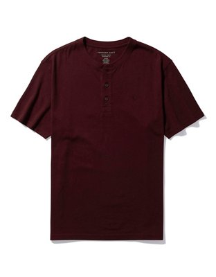 AE Short-Sleeve Henley Icon T-Shirt