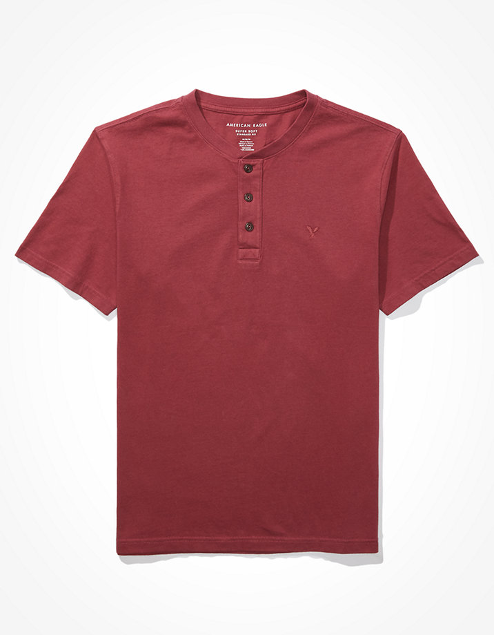 AE Short-Sleeve Henley Icon T-Shirt