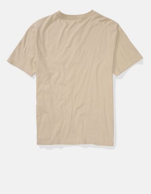 Мужские футболки American Eagle AE Short-Sleeve Henley Icon T-Shirt — фото 4