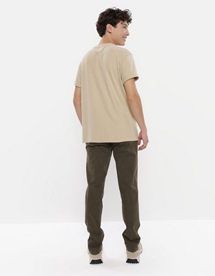 Мужские футболки American Eagle AE Short-Sleeve Henley Icon T-Shirt — фото 2