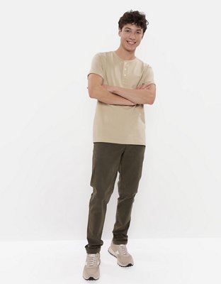 AE Short-Sleeve Henley Icon T-Shirt