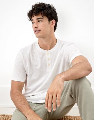 AE Super Soft Slub Icon Henley T-Shirt