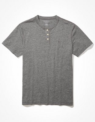 Мужские футболки American Eagle AE Super Soft Slub Henley T-Shirt — фото 3